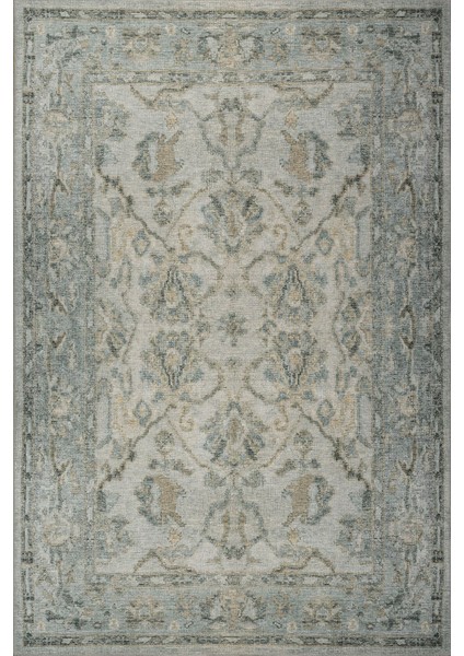 Relic Yeşil Vintage Dokulu Klasik Desenli Dokuma Tabanlı Şönil Halı Al 519 fiyatları