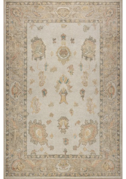 Relic Sarı / Bej Dokulu Klasik Desenli Dokuma Tabanlı Şönil Halı Al 513 fiyatları