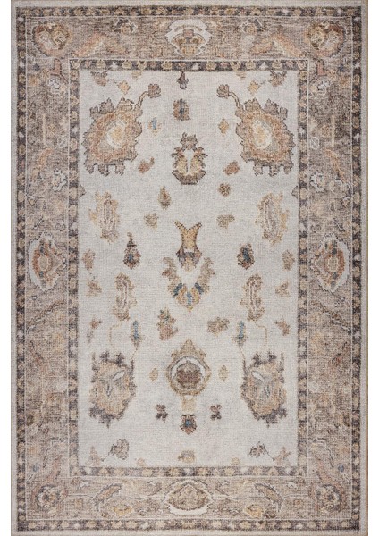 Relic Krem Vintage Dokulu Klasik Desenli Dokuma Tabanlı Şönil Halı Al 516 fiyatları