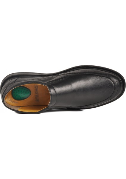 Siyah Hakiki Deri Jel Tabanlı Erkek Günlük Ayakkabı 962 M ( Büyük Numara ) fırsatları