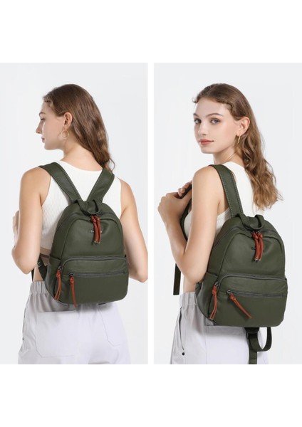 Yıkama Deri Sırt Askılı Kadın Çantası 21K Barcelona 1923 indirimleri