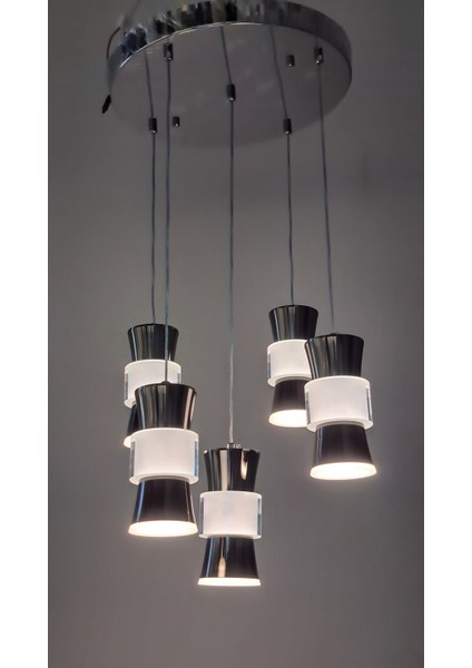 Kumandalı Üç Renk Modern LED Sarkıt Avize