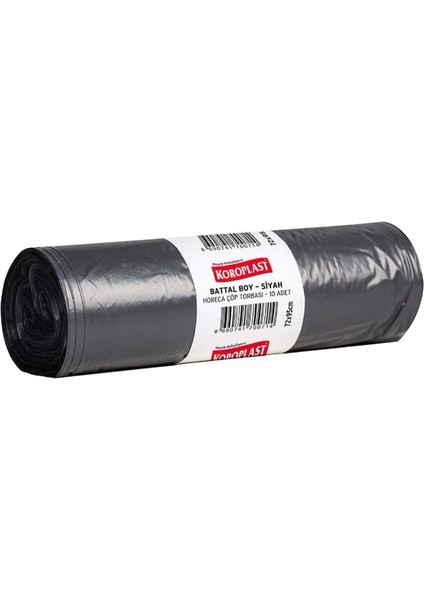 Horeca Çöp Torbası, Şeffaf, Battal Boy, 72X95 Cm,10'lı Paket