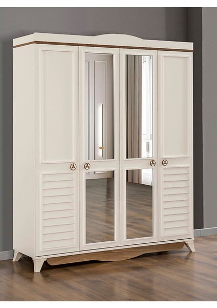 Dardason 4 Kapılı Panjurlu Irmak Dolap