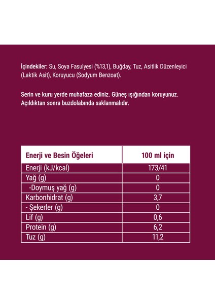 Soya Sosu Tuzu Azaltılmış Cam 250 ml x 12 Adet modelleri