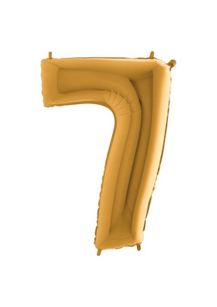 Rakam Balon Gold 7 Rakamı - 100CM