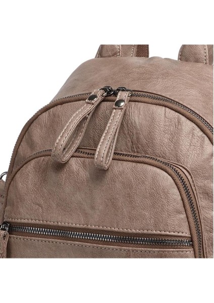 Yumuşak Dokulu Yıkama Deri Askılı Kadın Sırt Çantası fırsatları