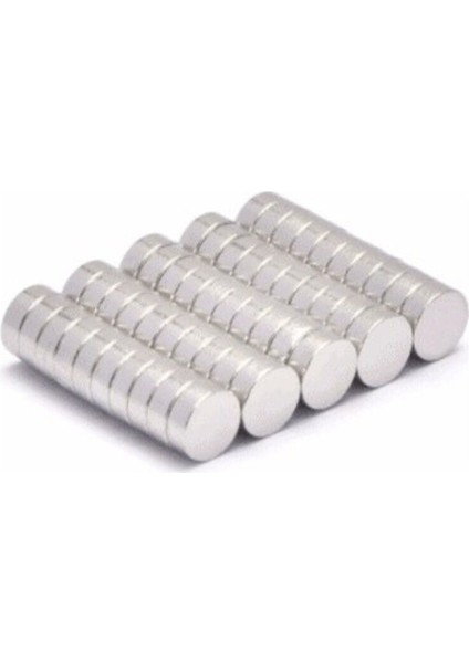 50 Adet 5x2 mm Yuvarlak Neodyum Mıknatıs , N35 Kalite Güçlü Magnet