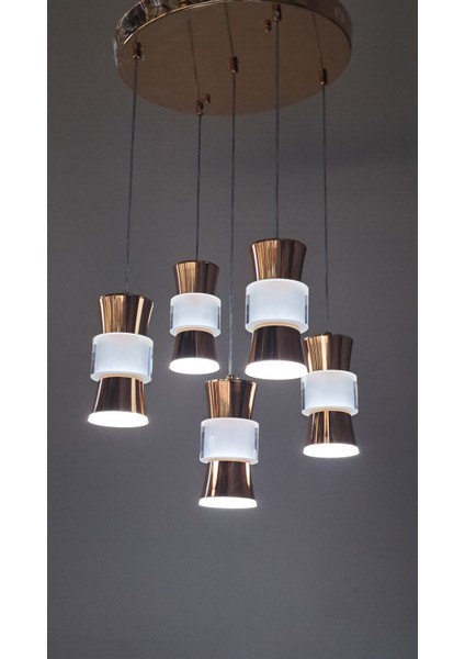 Kumandalı Üç Renk Modern LED Sarkıt Avize