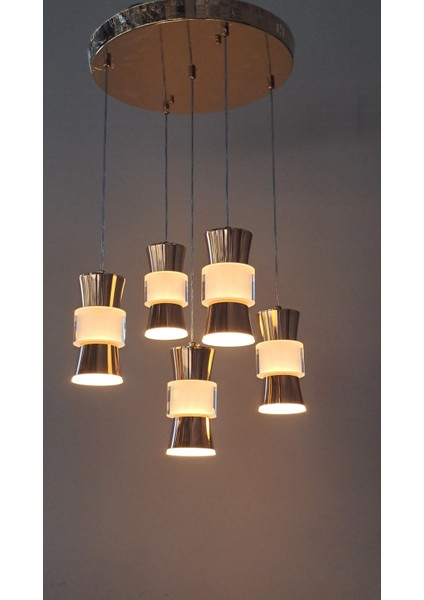 Kumandalı Üç Renk Modern LED Sarkıt Avize