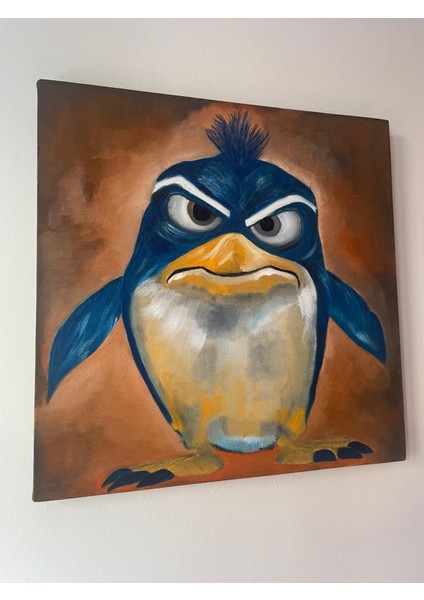 Yağlı Boya Penguen Tablosu | 40×40 cm fiyatları