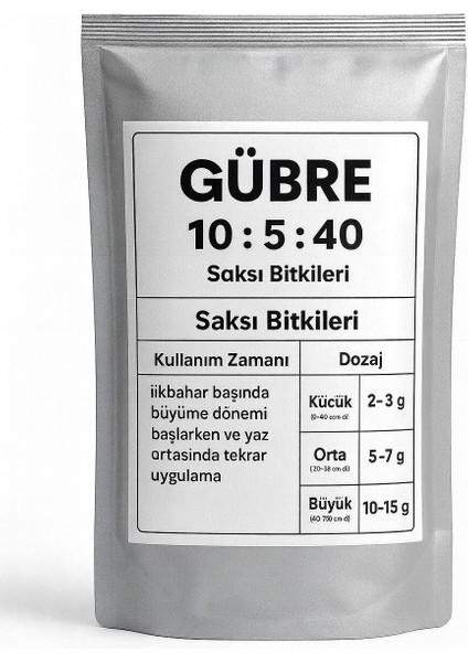 Plafert 10-5-40 Gübre