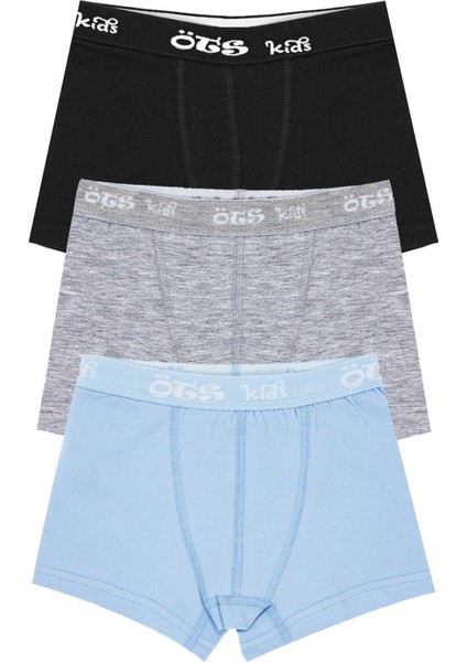 Erkek Çocuk Boxer 3'lü (%96 Pamuk - %4 Elastan)