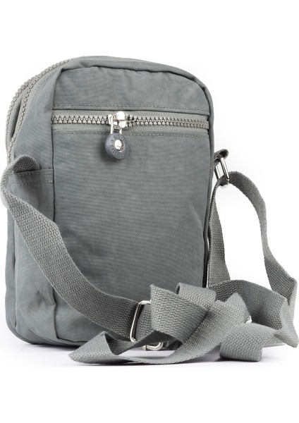 Küçük Boy 571 Krinkıl/klinkır Su Geçirmez Kumaş Çok Bölmeli Çapraz Omuz Telefon Çantası Gri 10A modelleri