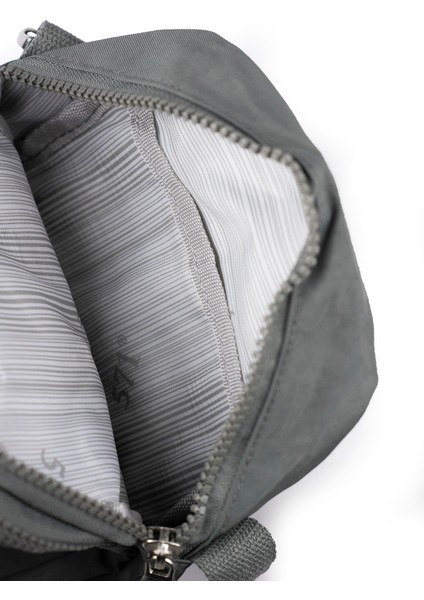 Küçük Boy 571 Krinkıl/klinkır Su Geçirmez Kumaş Çok Bölmeli Çapraz Omuz Telefon Çantası Gri 10A indirimleri