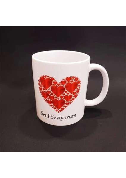 Kalpli Seni Seviyorum Baskılı Kupa Bardak fiyatları