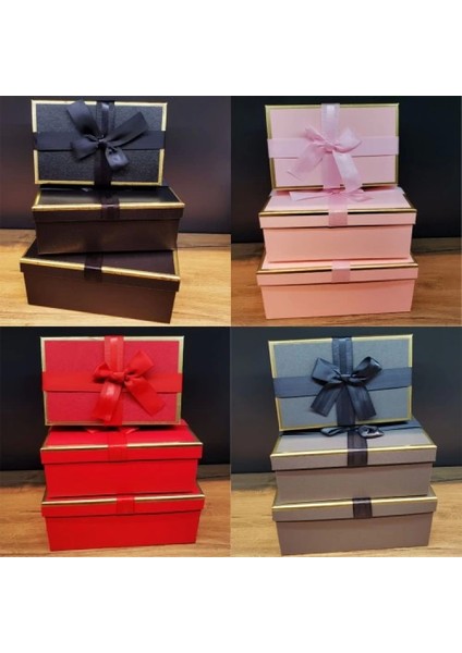 Kare Hediyelik 3'lü Kutu Set fırsatları