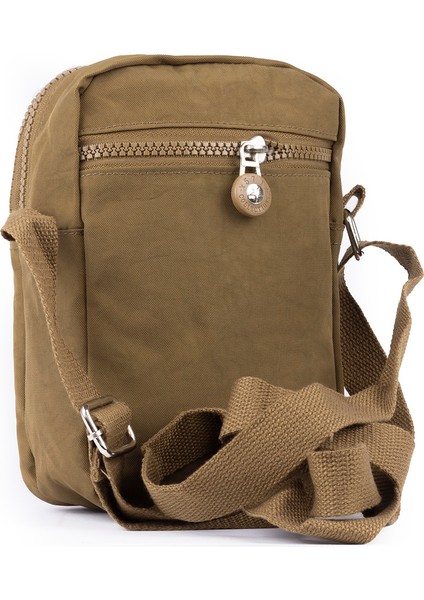 Küçük Boy 571 Krinkıl/klinkır Su Geçirmez Kumaş Çok Bölmeli Çapraz Omuz Telefon Çantası Taba 10A modelleri