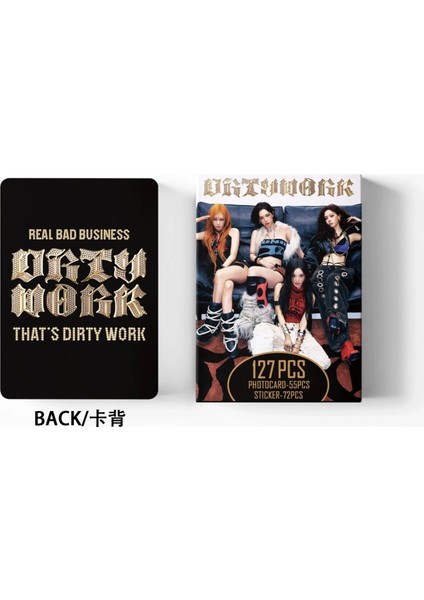 Aespa '' Dirty Work '' Çift Yön Baskılı Lomo Card Seti fiyatları
