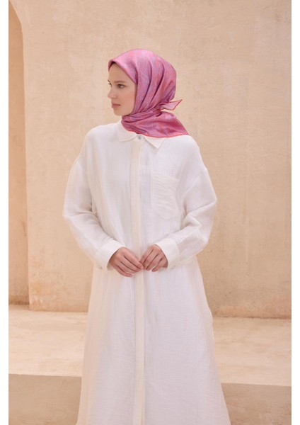 Tivil Saf İpek Eşarp 4110 - 59 Lila Karışık Desen fiyatları