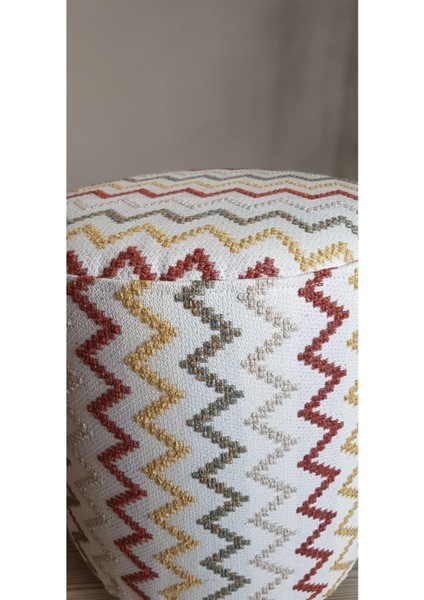 Puf Gerçek Dokuma Kumaş Canlı Renk Çeşitleriyle Kombinlemiş Puf modelleri