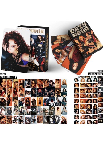 Aespa '' Dirty Work '' Çift Yön Baskılı Lomo Card Seti modelleri
