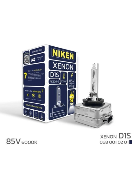 D1S Xenon 6000K Tam Beyaz Renk 85V 35W