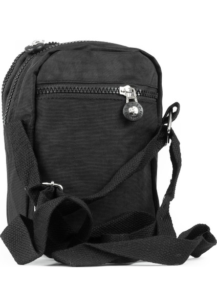 Küçük Boy 571 Krinkıl/klinkır Su Geçirmez Kumaş Çok Bölmeli Çapraz Omuz Telefon Çantası Siyah 10A modelleri