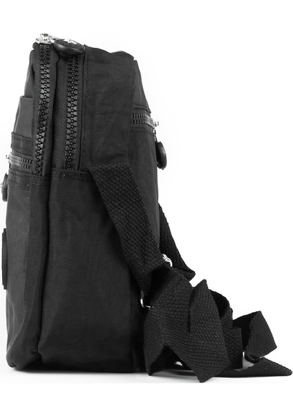 Küçük Boy 571 Krinkıl/klinkır Su Geçirmez Kumaş Çok Bölmeli Çapraz Omuz Telefon Çantası Siyah 10A fırsatları