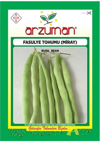 Kılçıksız Oturak Miray Fasulye Tohumu-50 Gram