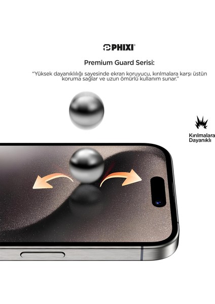 Premium Guard Parlak Cam Ekran Koruyucu – iPhone 14 Uyumlu | Antistatik, Su Tutmaz, Tam Kaplama fırsatları
