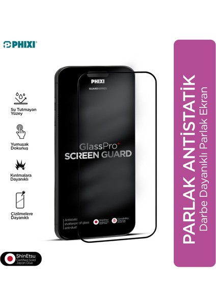 Premium Guard Parlak Cam Ekran Koruyucu – iPhone Xr Uyumlu | Antistatik, Su Tutmaz, Tam Kaplama