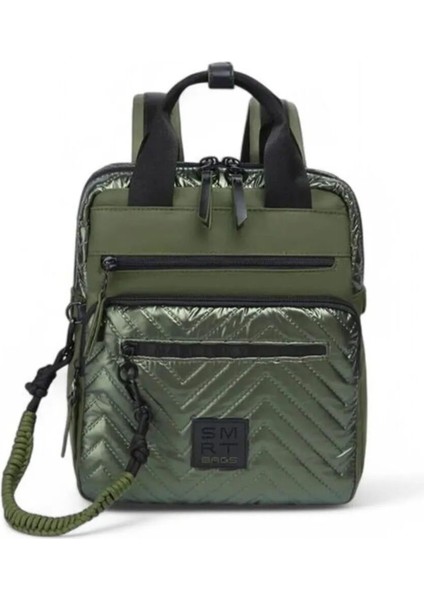 Yumuşak Parlak Kumaş Küçük Boy Askılı Zarif Kadın Sırt Çantası