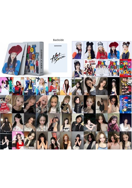 Babymonster '' Hot Sauce '' Çift Yön Baskılı Hologramlı Lazer/lomo Card Seti fiyatları