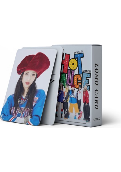 Babymonster '' Hot Sauce '' Çift Yön Baskılı Hologramlı Lazer/lomo Card Seti fırsatları