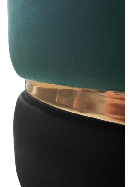 Albayrak Birinci Sınıf Lüx Spor Dikişli Altın Renk Krom Detaylı Silinebilir Kadife Yeşil Siyah Puf modelleri