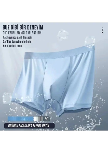 3 Parça Erkekler Buz Ipek Baksır Şort Külot Iç Çamaşırı 3 Renk Karıştırma modelleri