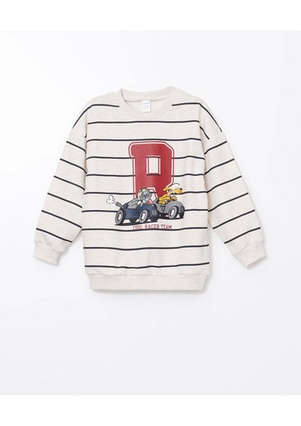 Lcw Kids Beyaz Bisiklet Yaka Baskılı Erkek Çocuk Sweatshirt ve Eşofman Alt 2'li fiyatları