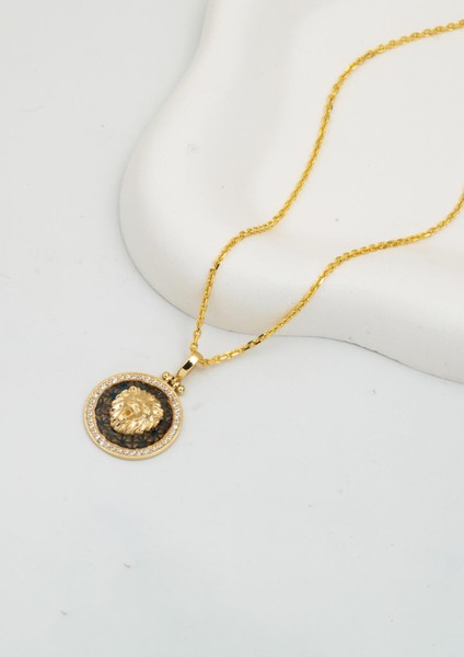 Aslan Tasarım Kolye 14 Ayar Altın modelleri