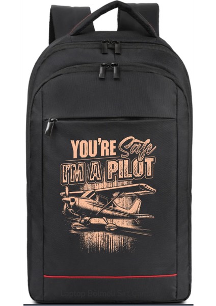 I’m A Pilot Sırt Çantası Pilot - Havacı - Uçak Tutkunu Hediye