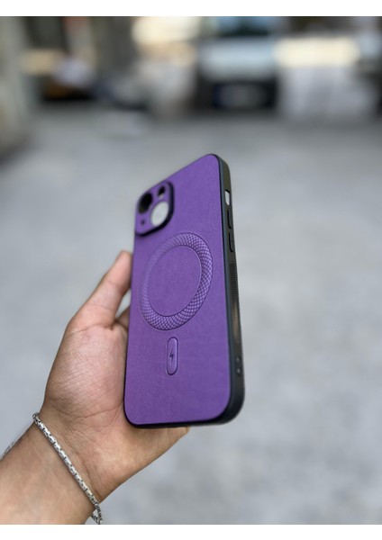 Samsung Galaxy S25 Ultra Uyumlu Magsafe Özellikli Deri Görünümlü Silikon Kılıf modelleri