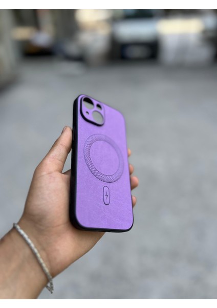 Samsung Galaxy S25 Ultra Uyumlu Magsafe Özellikli Deri Görünümlü Silikon Kılıf fırsatları