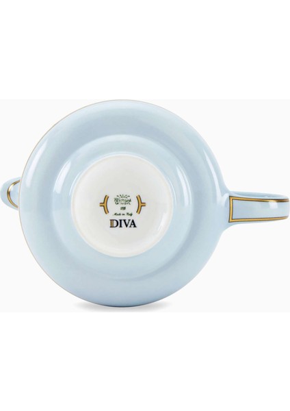 Retro Tarzda Colonna Çaydanlık Porselen 770ML Şık Altın Detaylı fırsatları