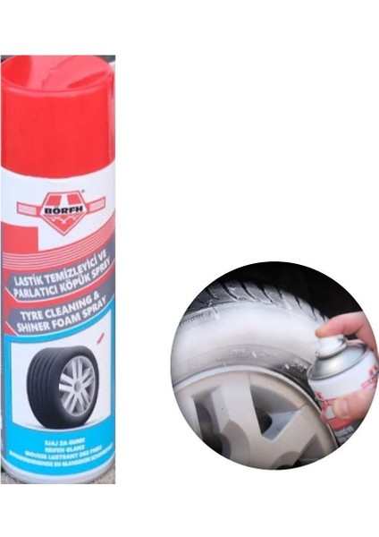 Lastik Parlatıcı Köpük Sprey 500ML