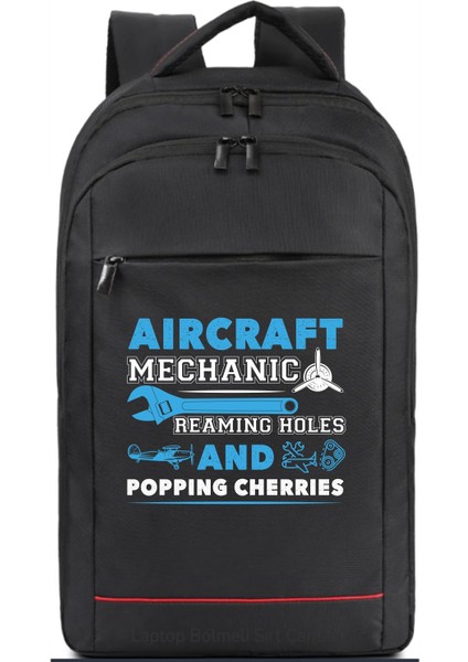 Aircraft Mechanic Sırt Çantası Pilot - Havacı - Uçak Tutkunu Hediye