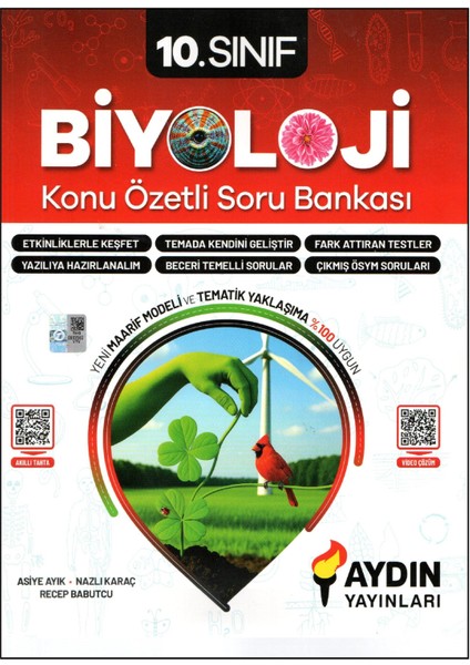 Aydın 10. Sınıf Biyoloji Konu Özetli Soru Bankası