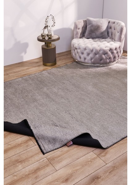 Cristiano Gri Düz Etnik Modern Desenli Pamuk Hav Vermeyen Leke Tutmayan Kolay Temizlenen Yumuşak Makine Salon Yolluk Mutfak Halı fiyatları