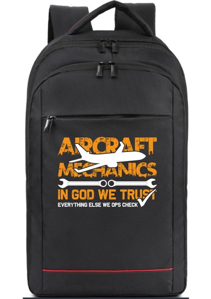 Aircraft Mechanic Sırt Çantası Pilot - Havacı - Uçak Tutkunu Hediye