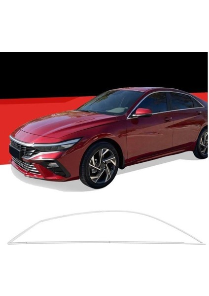 Hyundai Elantra Krom Cam Çerçevesi Set 2020- (12 Parça)