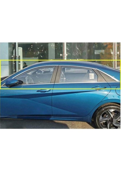 Hyundai Elantra Krom Cam Çerçevesi Set 2020- (12 Parça) modelleri